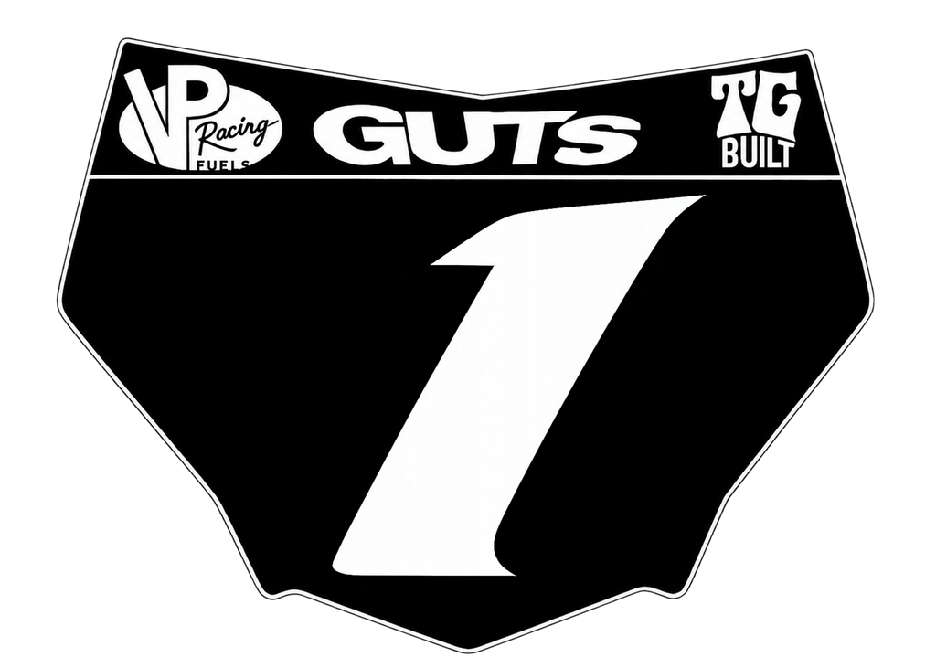 Glossy Number Plate + Decal Bundle