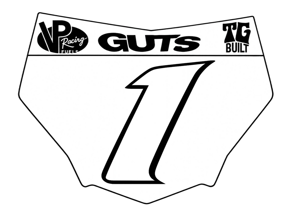Glossy Number Plate + Decal Bundle