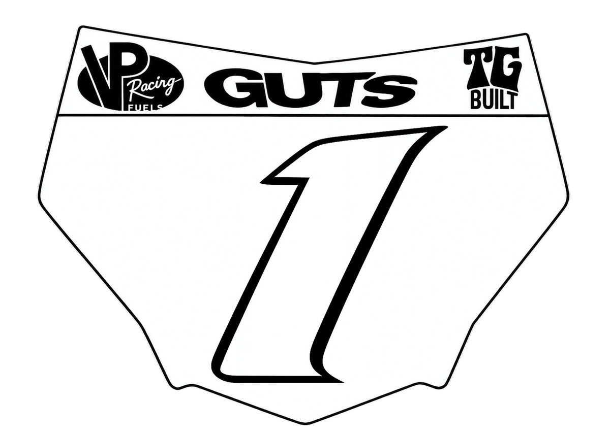Glossy Number Plate + Decal Bundle